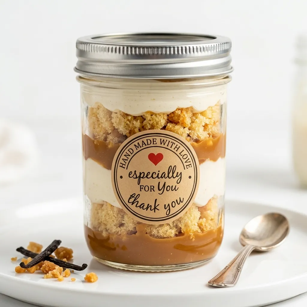 Lotus Biscoff cake jar dessert at Craze Pizza & Cake in northeast Calgary, AB
